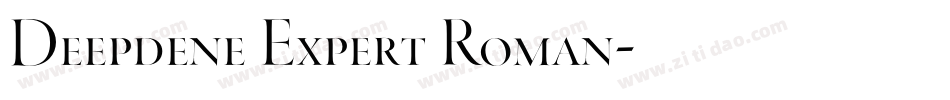 Deepdene Expert Roman字体转换